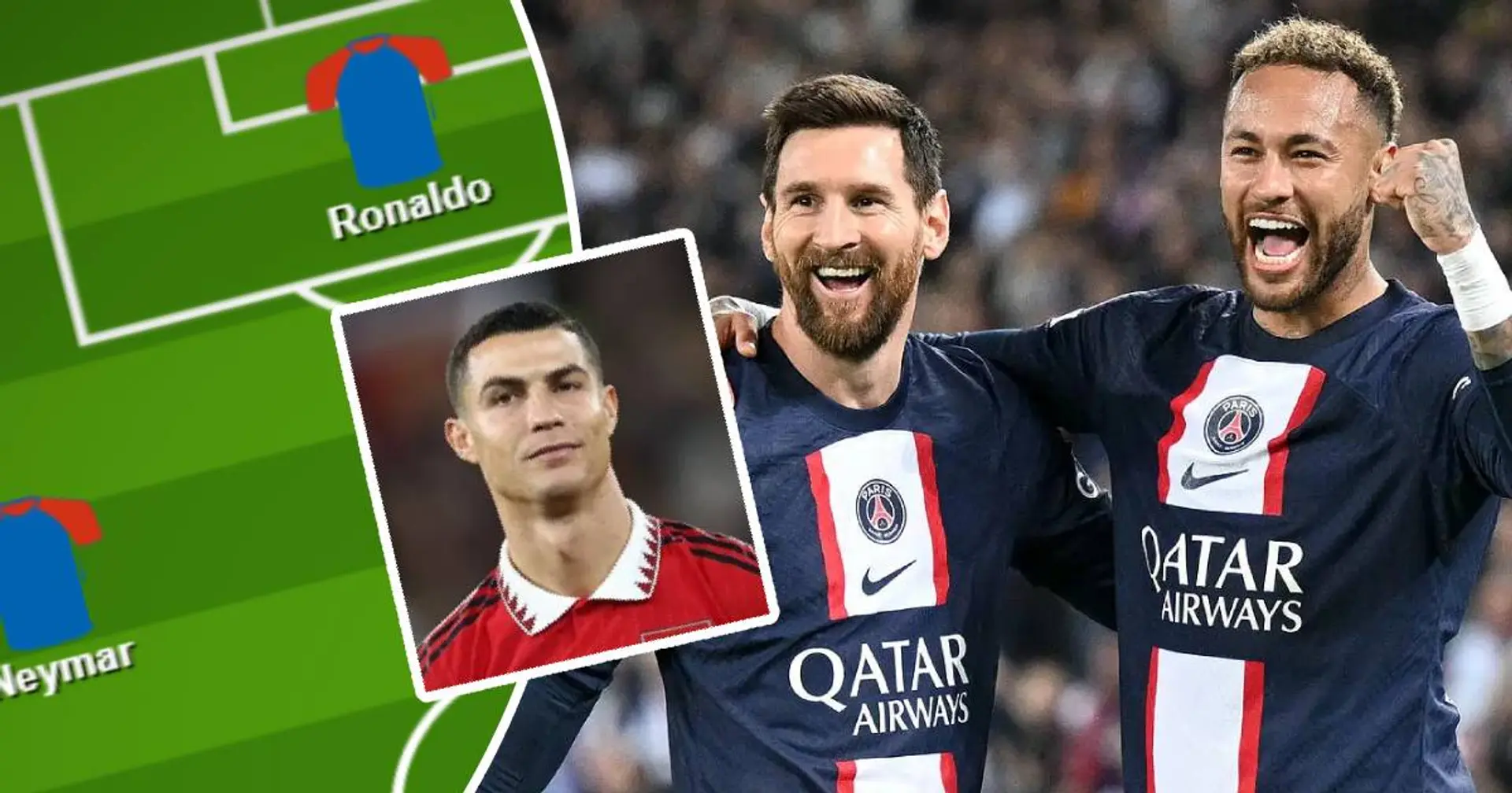 Un quatuor offensif inégalé : XI probable du PSG si Ronaldo signait à Paris