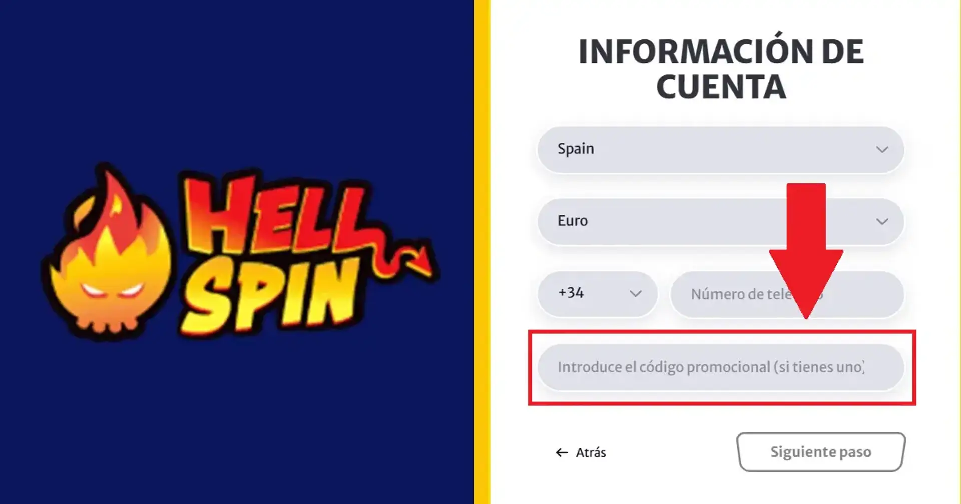 Screenshot of Hellspin Casino game lobby interface on desktop and mobile