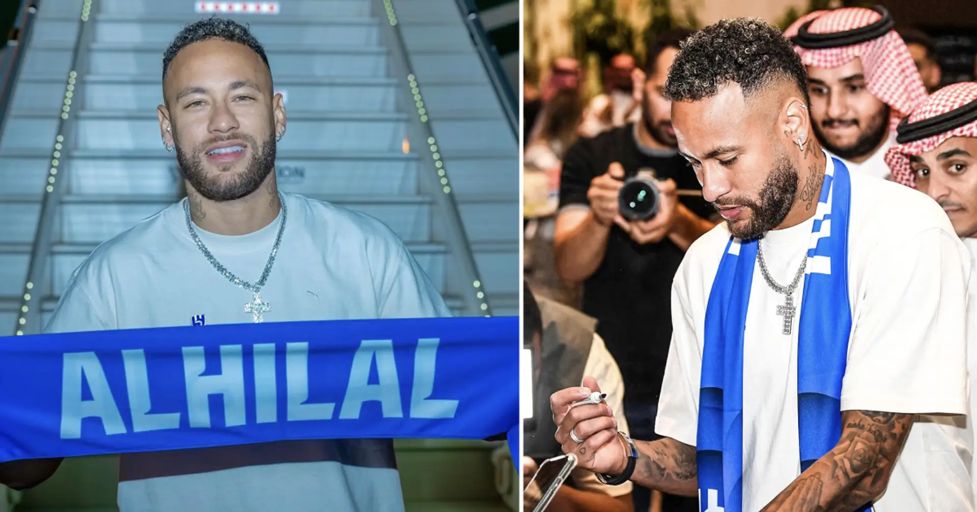 Le 5 migliori foto dell'arrivo di Neymar a Ryiad: accoglienza da superstar dei tifosi arabi