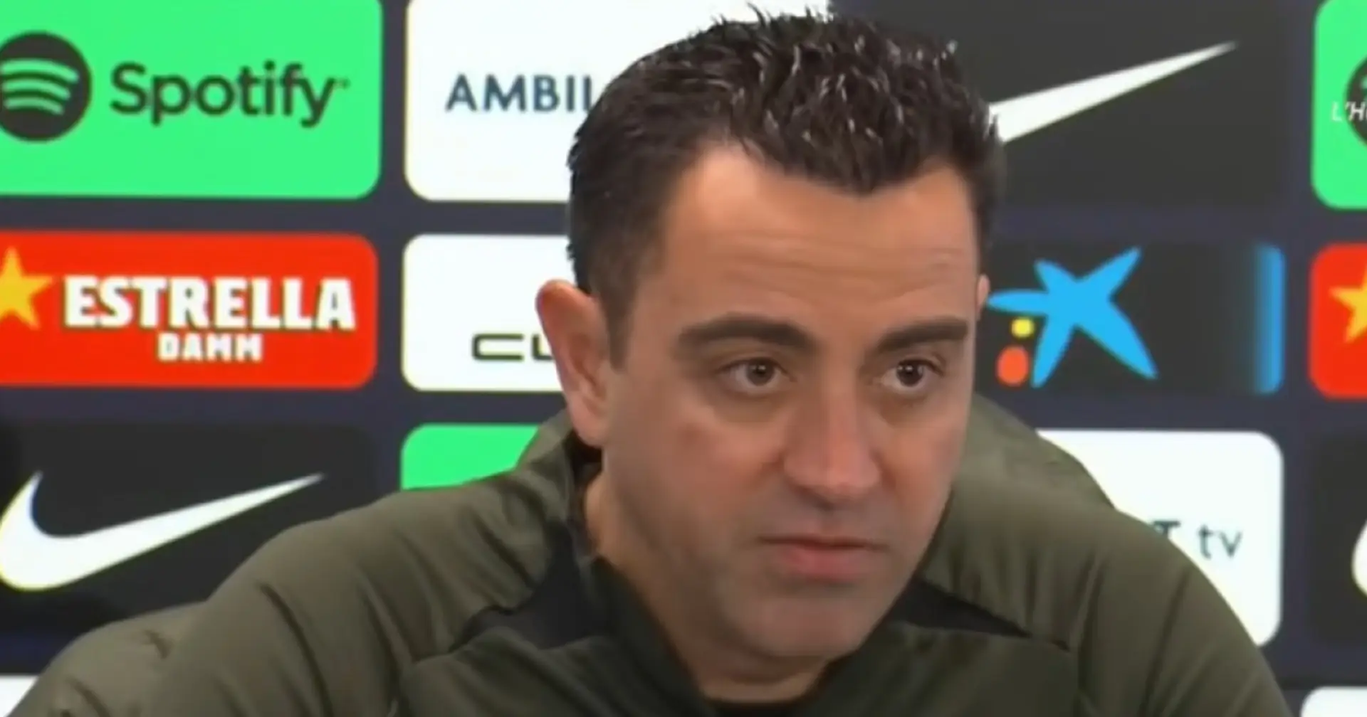 Xavi interrupts press conference to appreciate one player's 'great work'