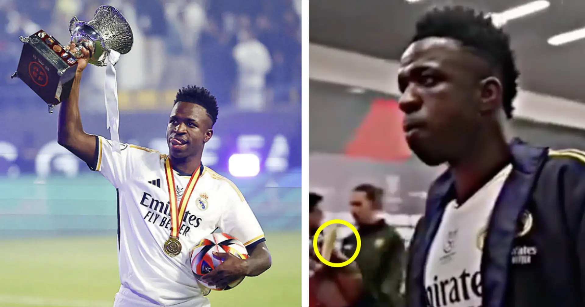One thing Vinicius Junior did just before his Barca hat-trick – these pics could be iconic one day