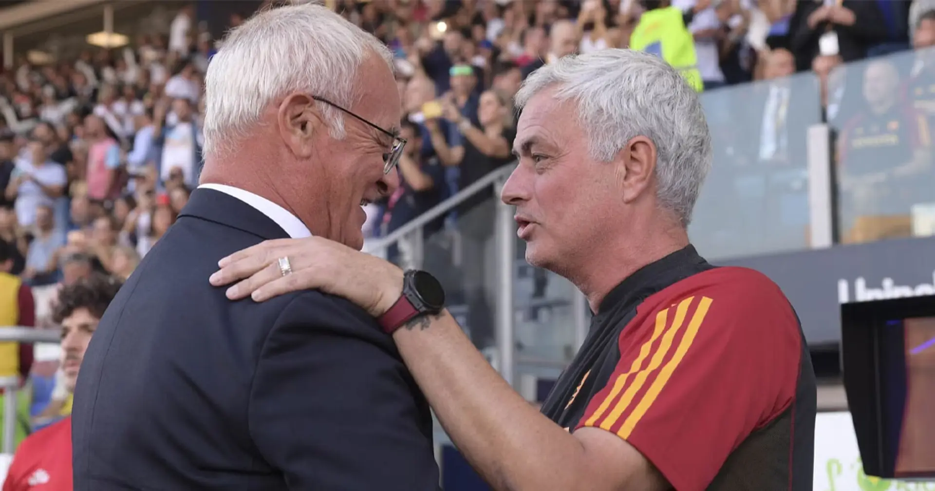 Ranieri depone le armi e rende omaggio a Mourinho dopo l'esonero: "La Roma perde un condottiero vero"
