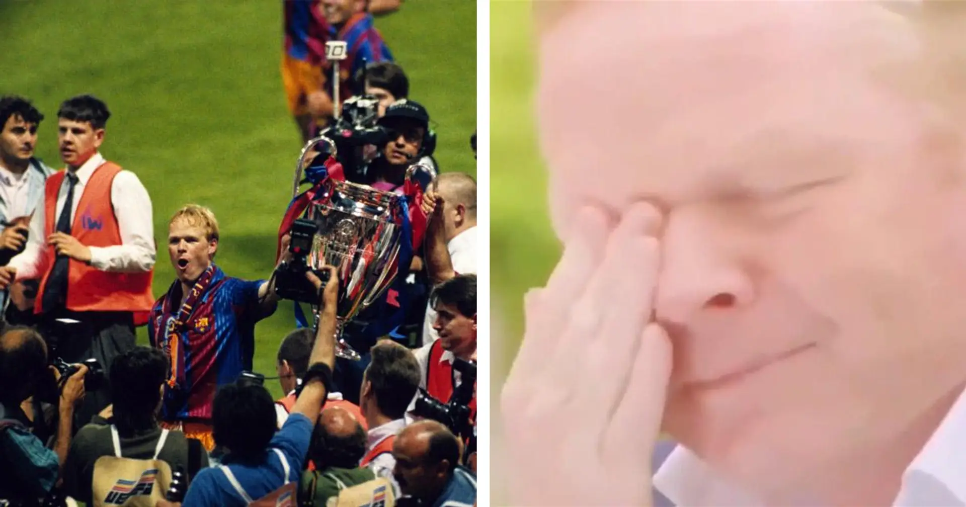 Koeman en larmes après avoir rappelé sa victoire en Ligue des champions avec le Barça en 1992