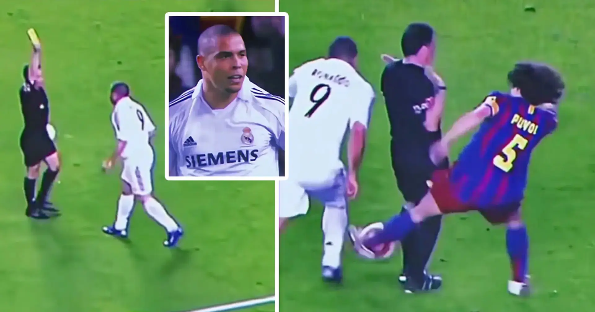 Recuerdo de cuando Ronaldo se vengó del árbitro después de recibir una tarjeta amarilla por zambullirse 