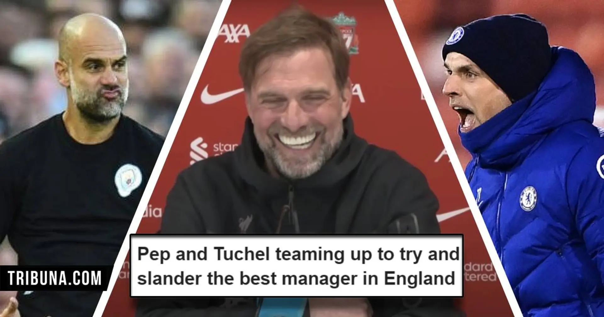 'Tuchel and Pep are both deluded': Fans react to managers' comments on 'everyone supporting Liverpool'