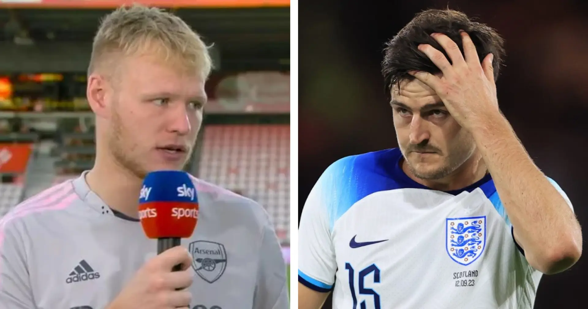 'He's a leader and I love working with him': Arsenal's Aaron Ramsdale puts aside club rivalry to defend Harry Maguire