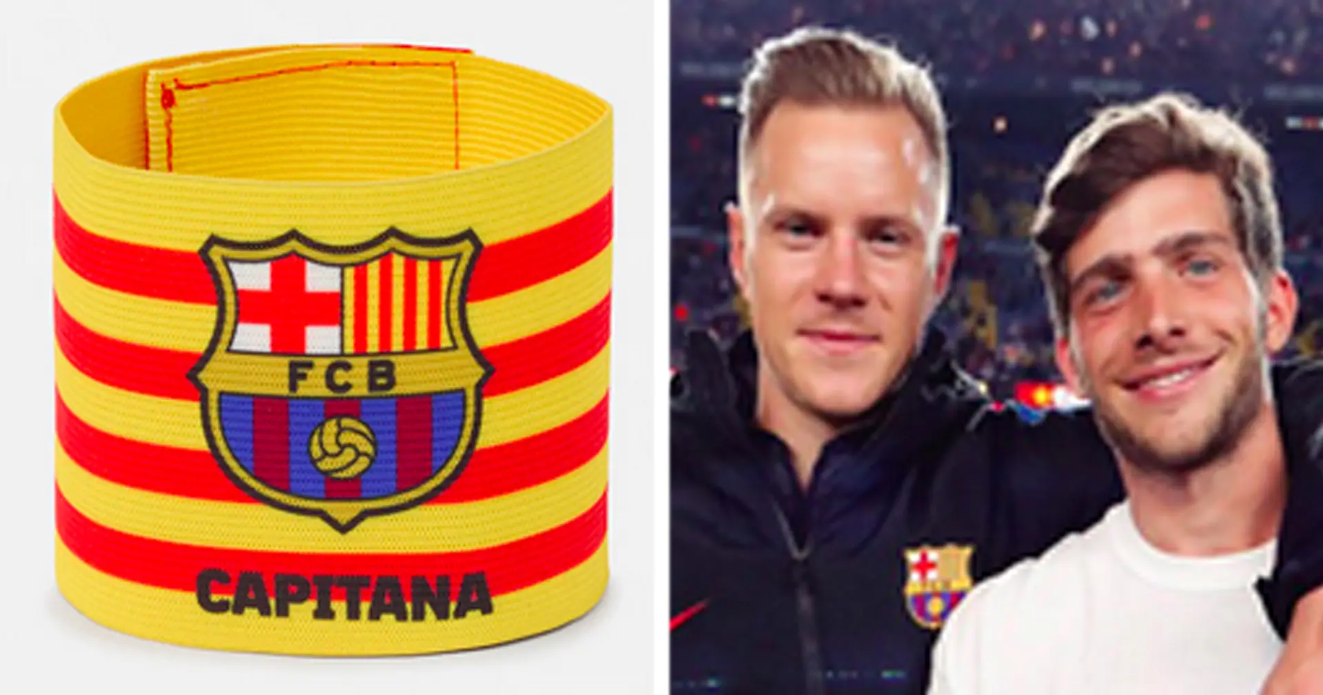 Who will be Barca's captain with Roberto and Ter Stegen injured?
