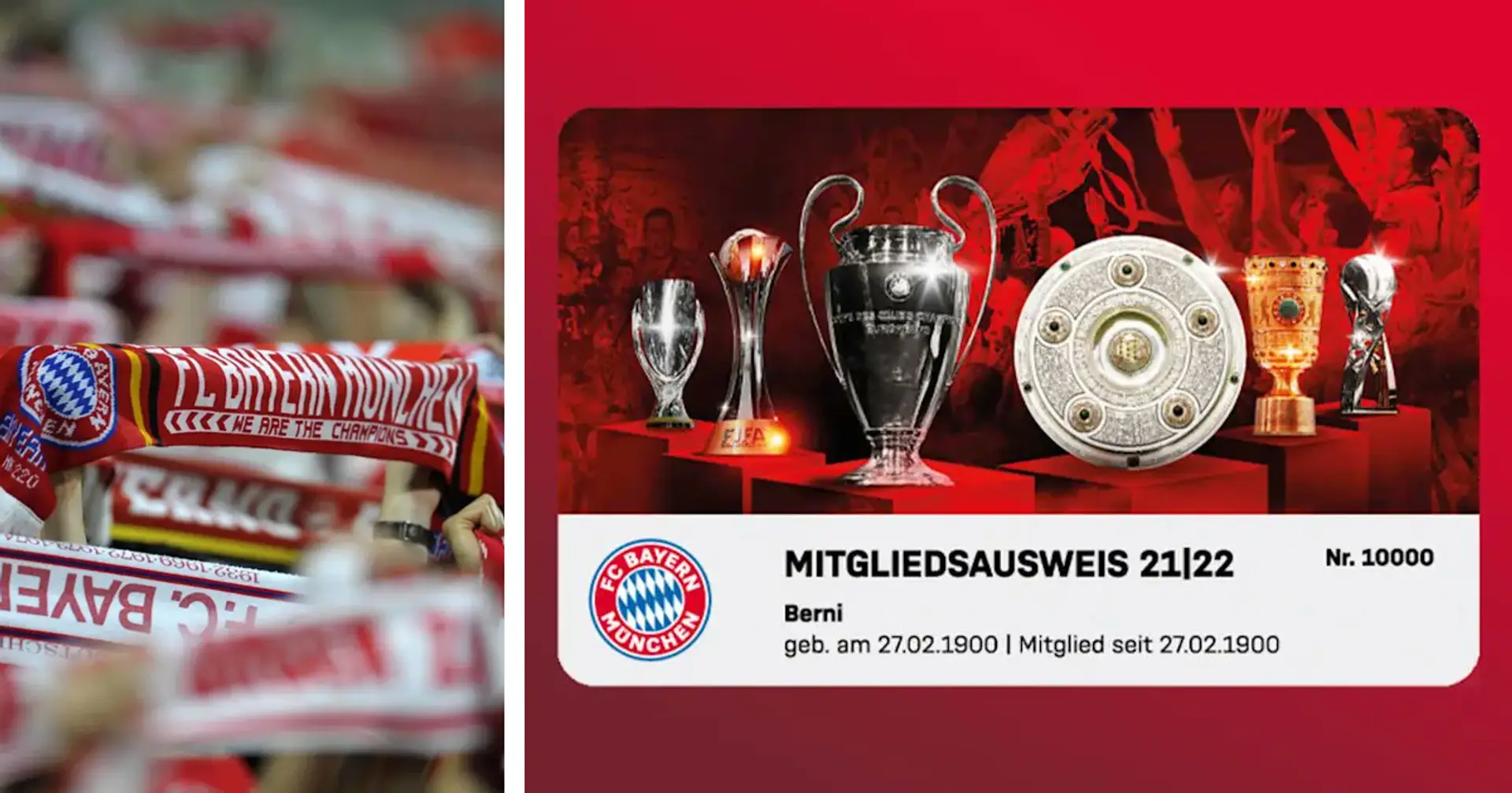 Sextuple verewigt: FC Bayern enthüllt Design des Mitgliedsausweises für die nächste Saison