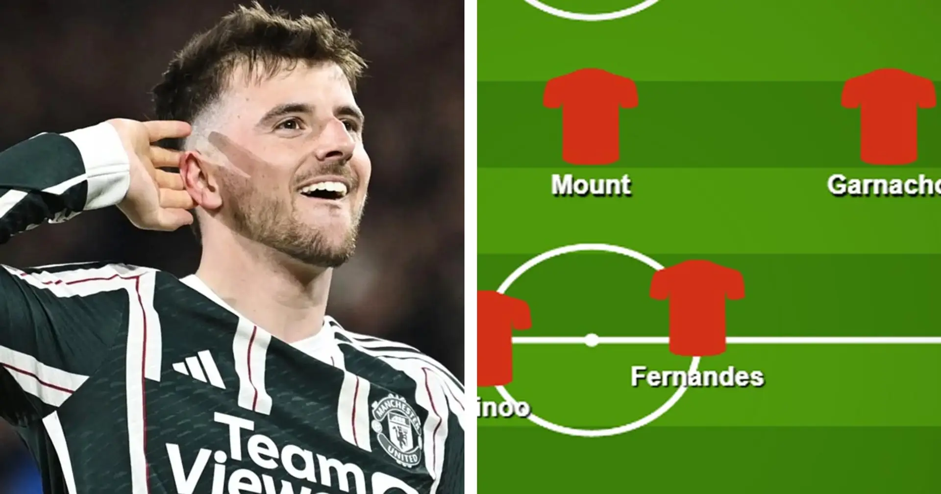 Two ways Man United can accommodate Mount in starting XI for April fixtures after Brentford heroics – shown in pics