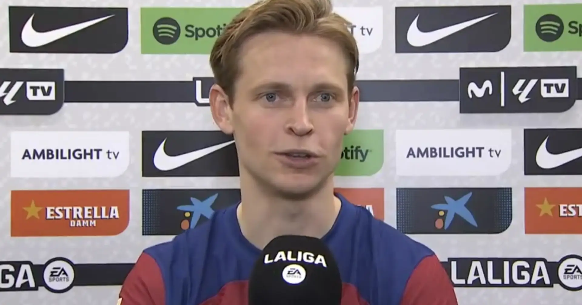 'People watch football differently': De Jong says Getafe thrashing is one of his WORST games in one aspect