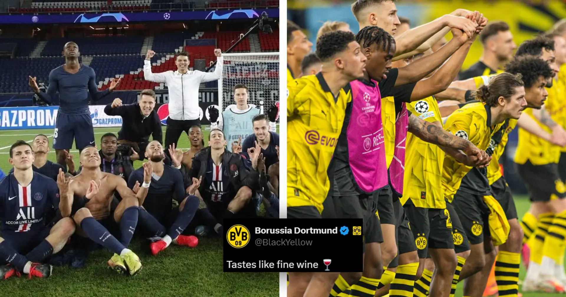 "Le goût du bon vin" : le Borussia Dortmund prend sa revanche contre le PSG après plus de 4 ans !