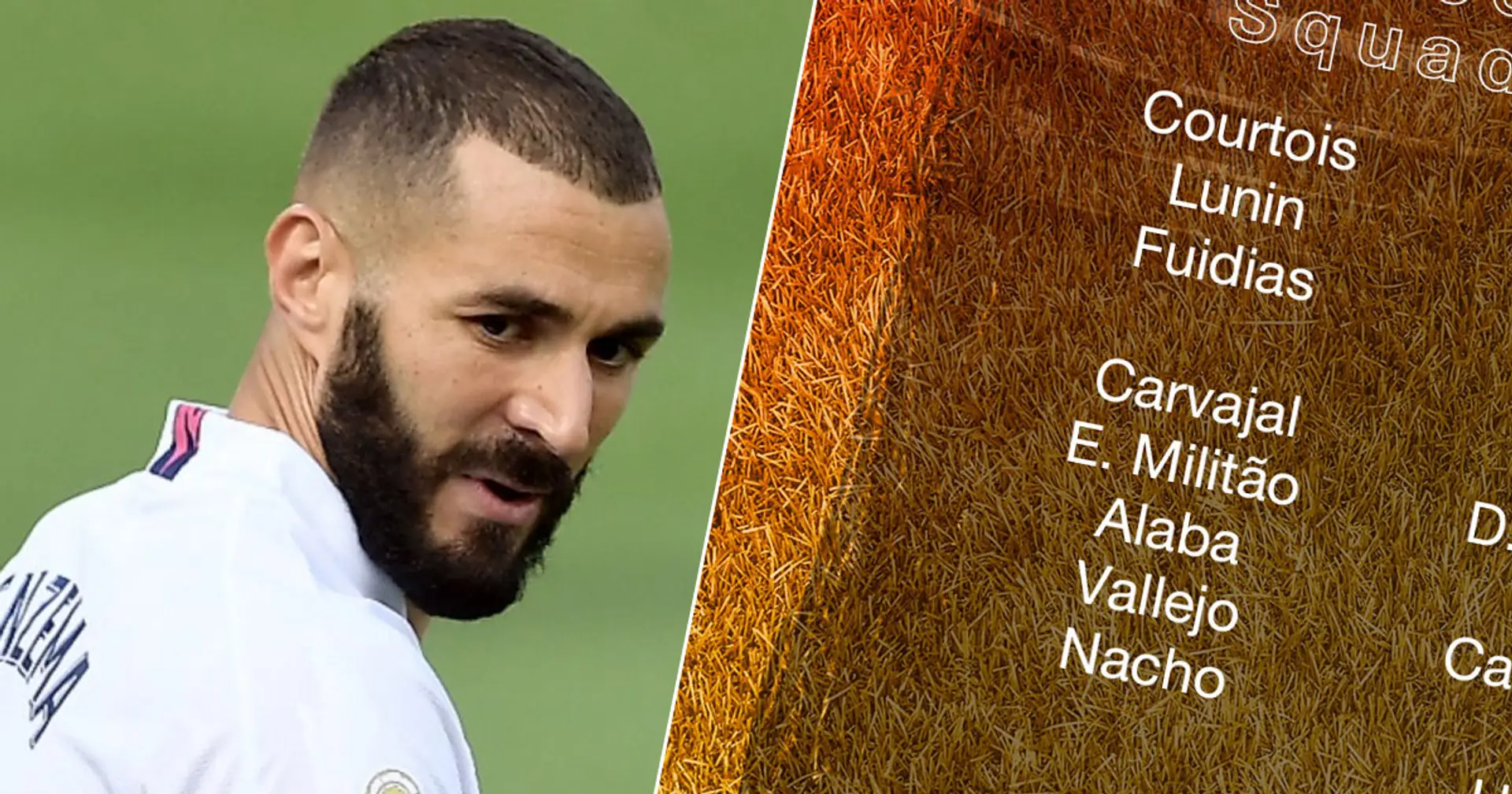 Benzema out as Real Madrid unveil 22-man squad for Athletic Bilbao clash