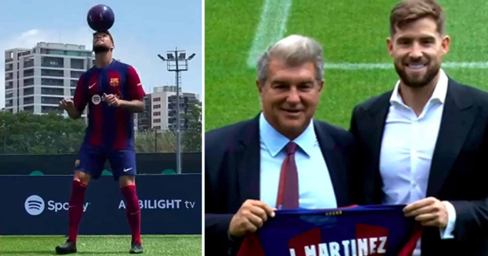 Íñigo Martínez presentado como nuevo jugador del Barça: 10 mejores fotos