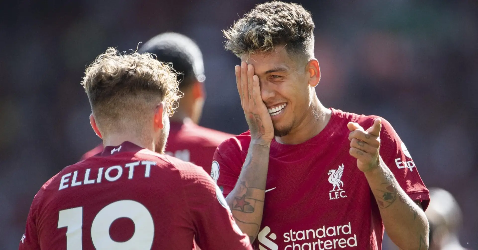 'What a send-off': Elliott on Firmino scoring in his last Anfield game
