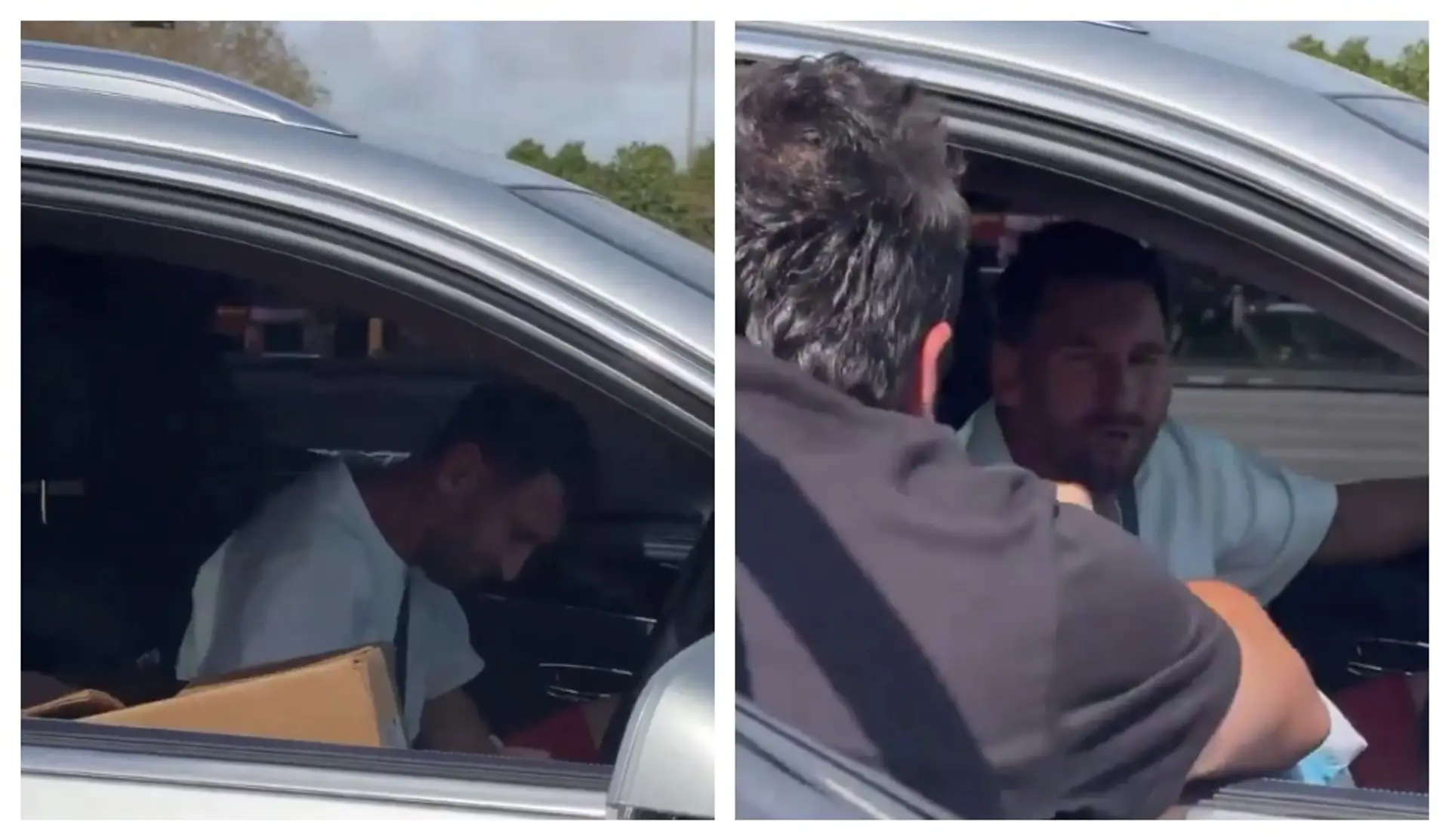 Messi in Miami: Man wirft ihm seine Trikots durch das Autofenster, aber er weigert sich nicht, Autogramme zu geben