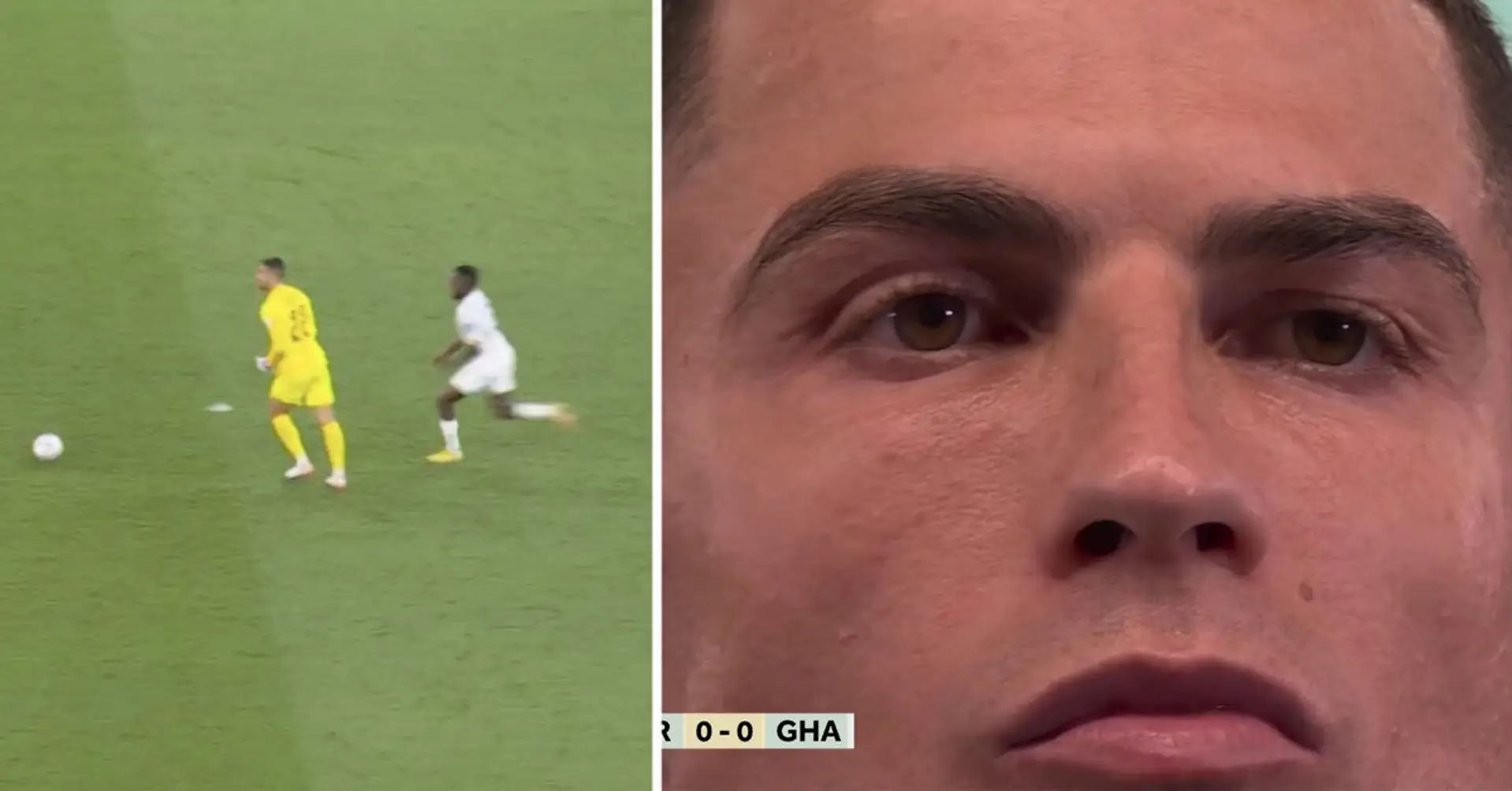 Kameraleute haben Ronaldos Reaktion auf den monströsen Fehler des Torhüters eingefangen, der Portugal fast den Sieg gekostet hätte