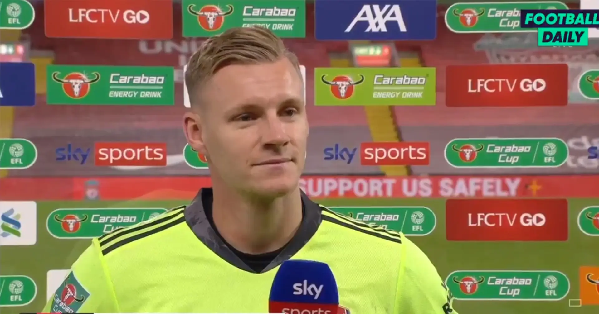 Bernd Leno: 'The club always gives me the feeling that I was number 1 and will be number 1'