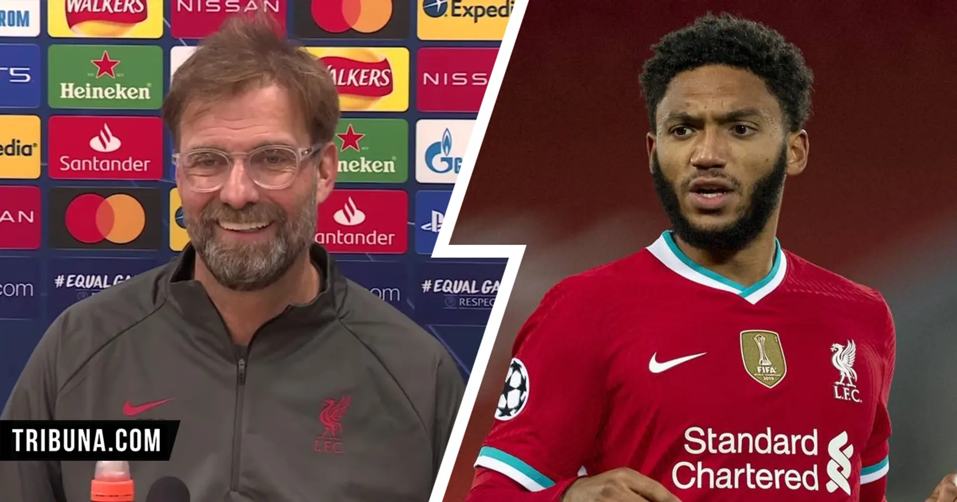 'We have to grow in situations like this': Jurgen Klopp praises Joe Gomez for taking on new responsibility since VVD's injury