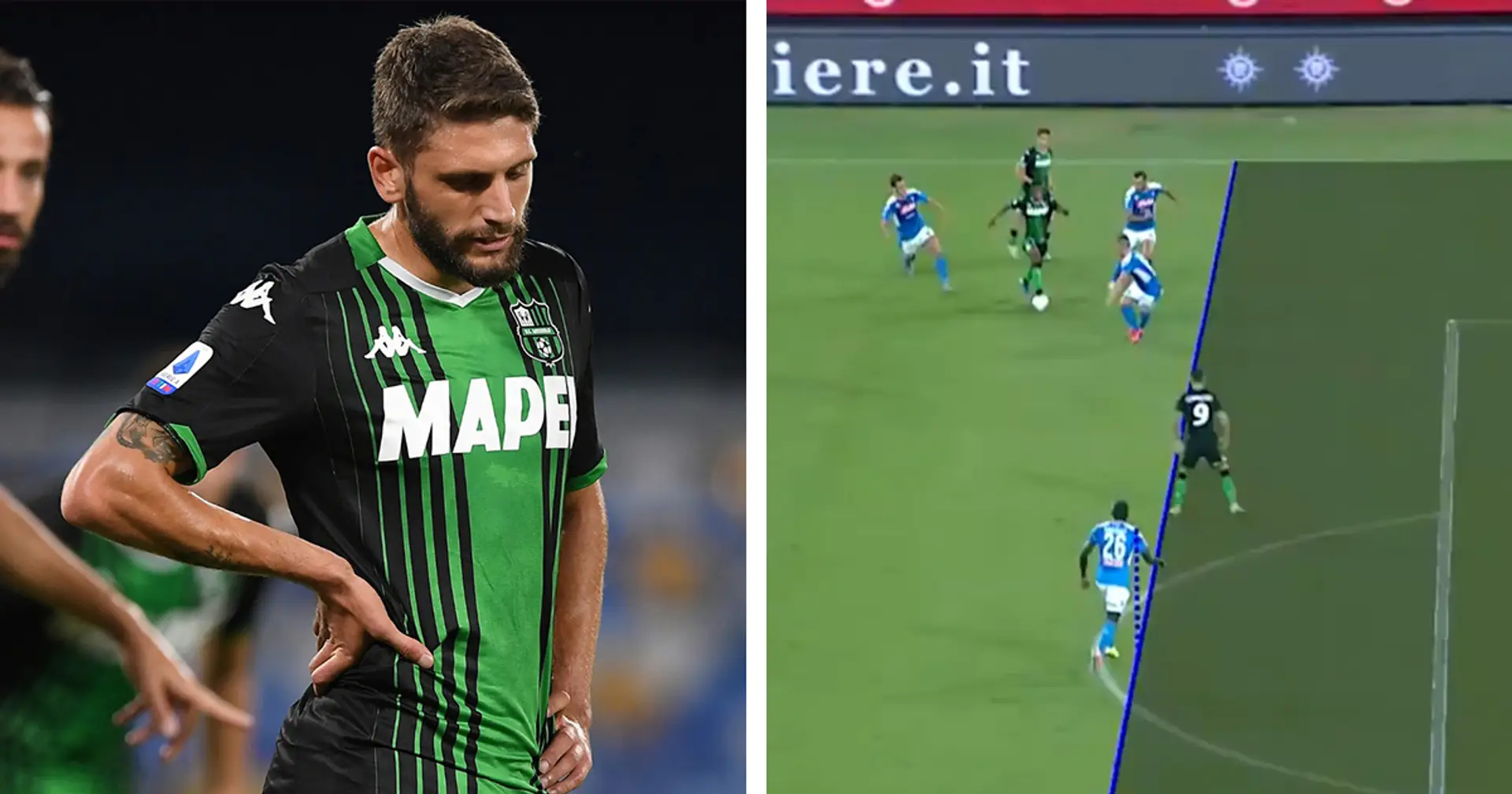 Out of luck: VAR deny Sassuolo 4 goals in thriller Napoli loss