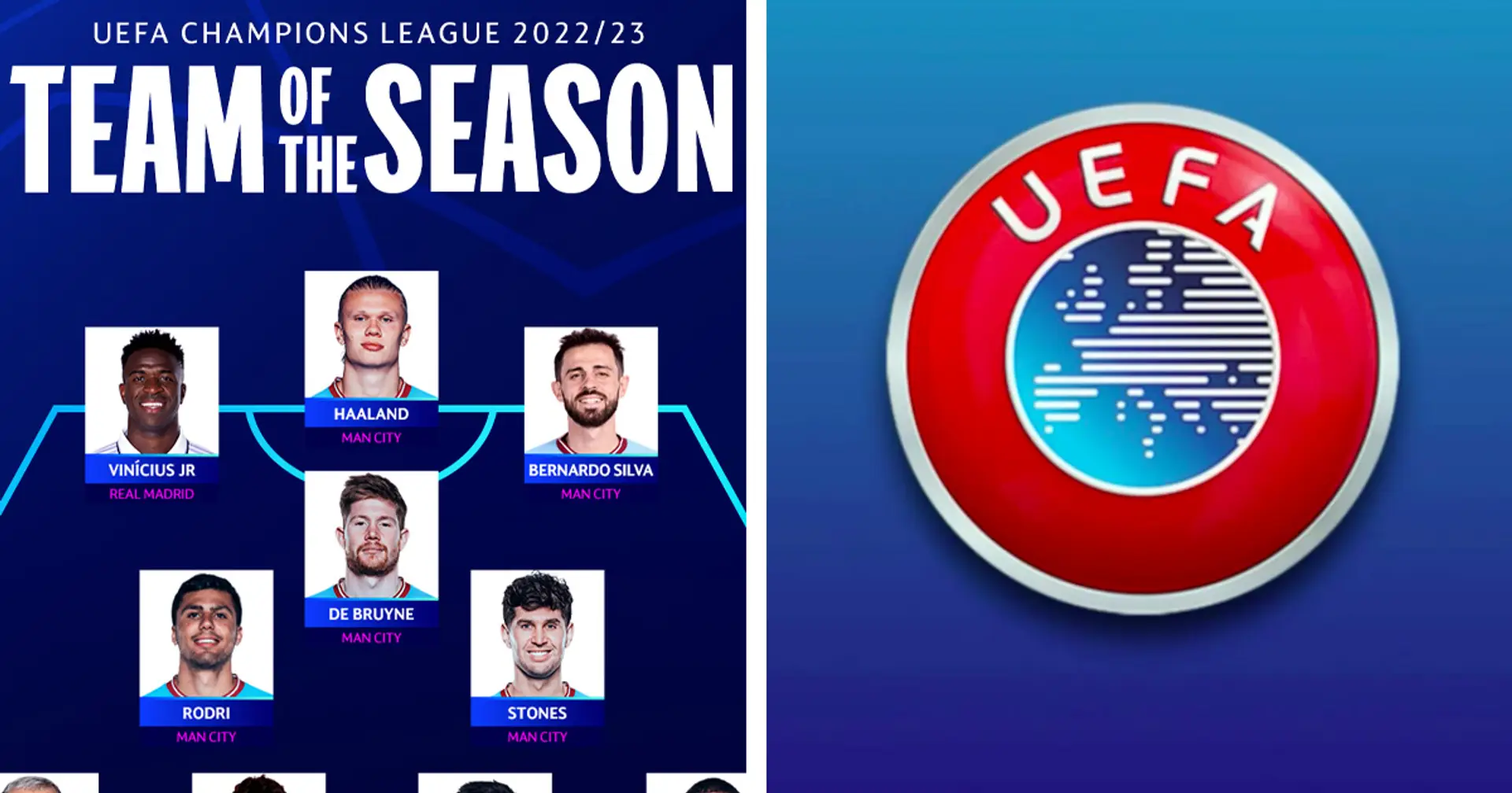 La UEFA seleziona il 'Team dell'Anno' 2022/23: solamente 2 giocatori dell'Inter presenti