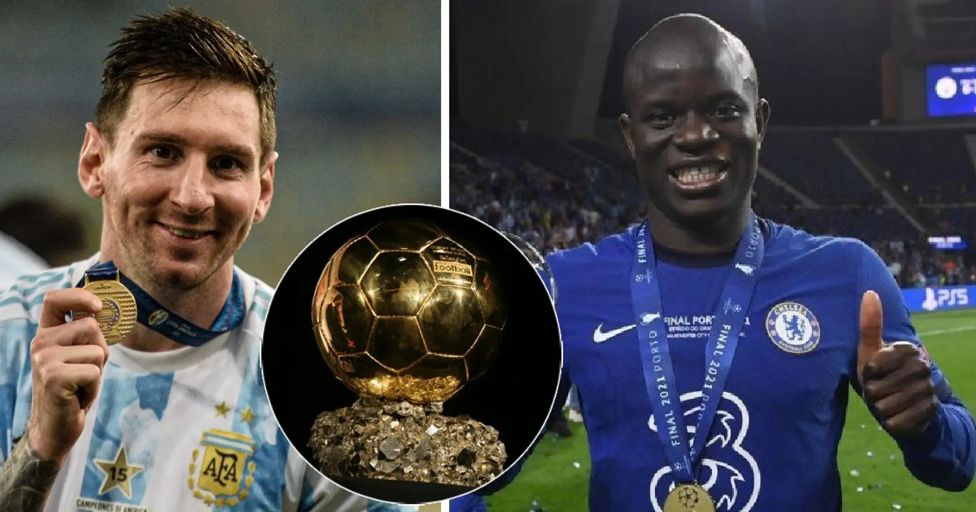 2020/21 Ballon d'Or odds: Kante in 4th, one more Blue included as Messi leads race