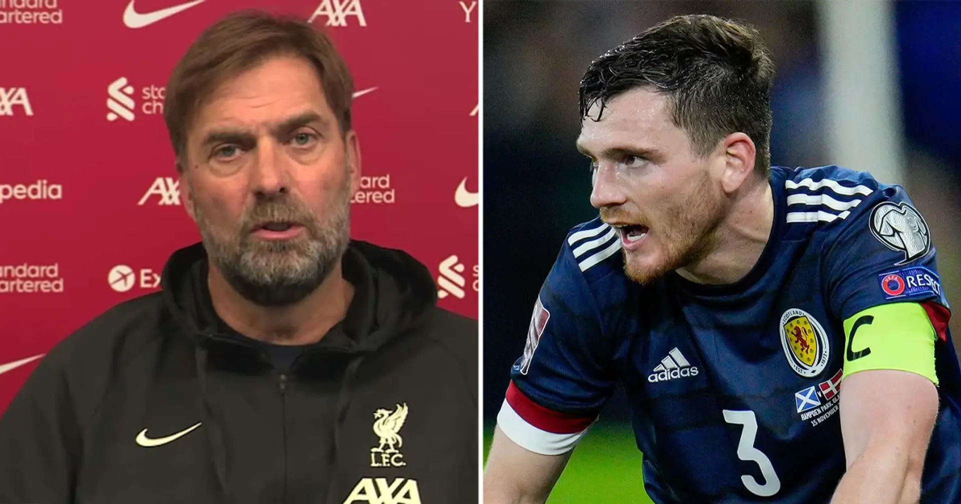 Jurgen Klopp provides fitness update on Andy Robertson and 3 more Liverpool players ahead of Arsenal game
