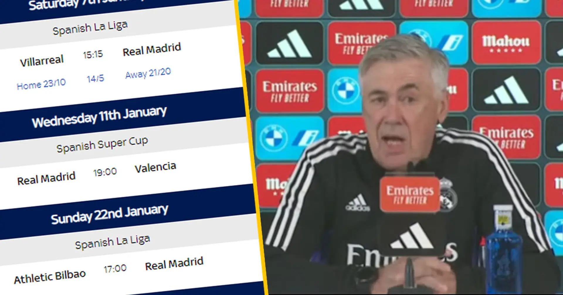 How will Real Madrid survive 11 games in 35 days? Ancelotti answers