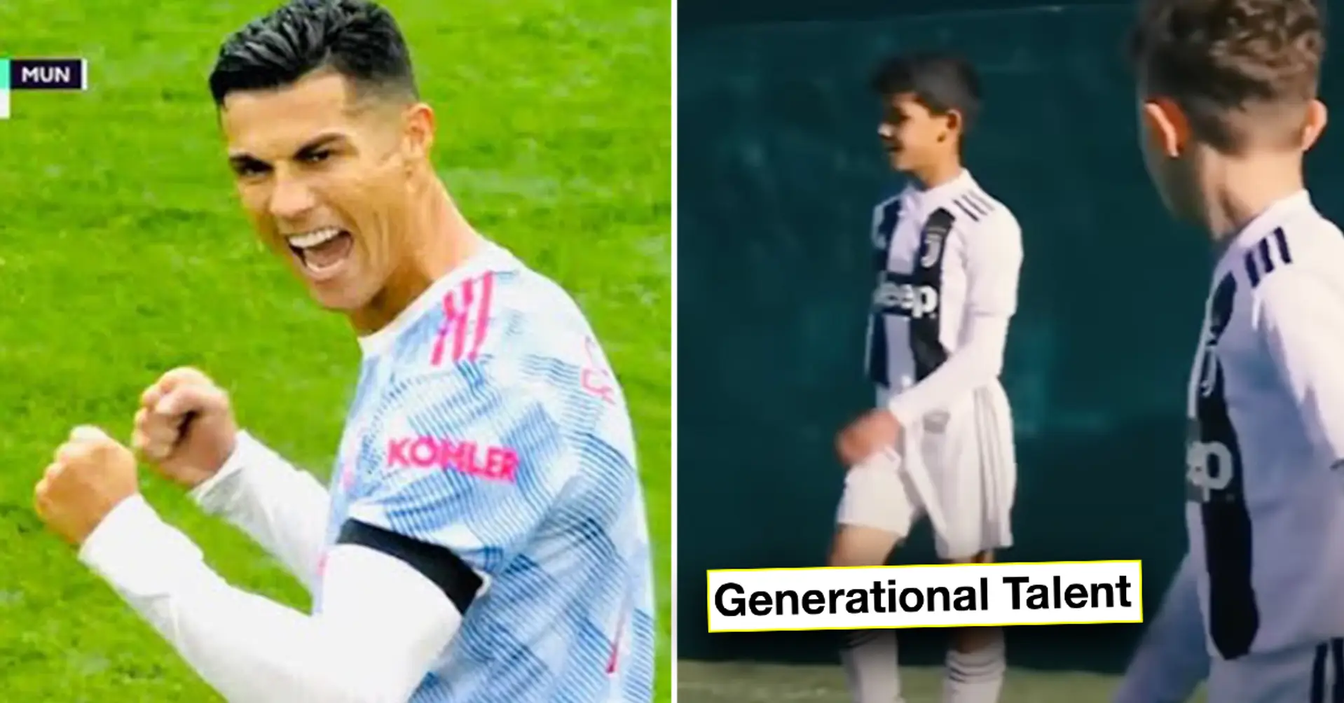'Talento generacional': Vídeo inédito del hijo de Cristiano sorprende a la prensa