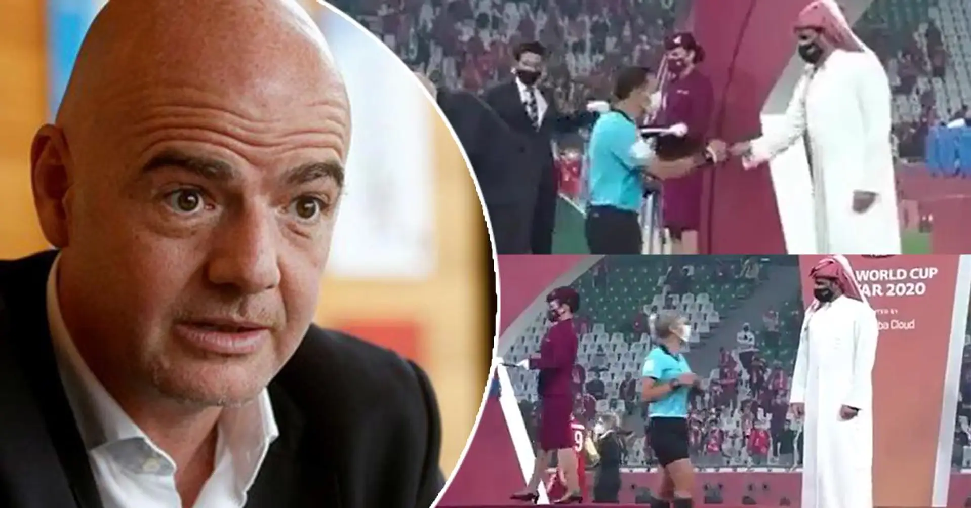 Gianni Infantino kommentiert den Vorfall mit Scheich und Schiedsrichterin in Katar