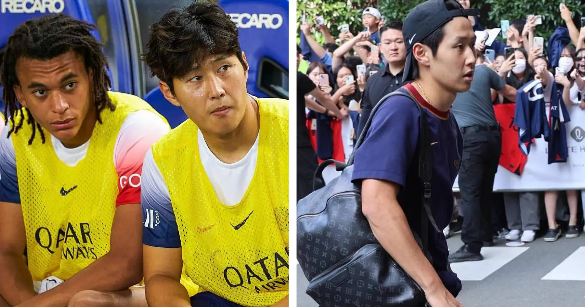 Lee Kang-In accueilli par une foule incroyable alors que le PSG a atterri à Busan en Corée du Sud