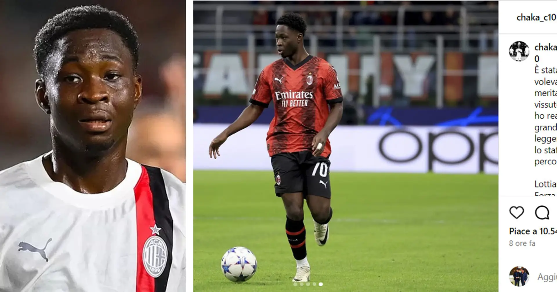 "Il Milan vuole e merita di più", Chaka Traoré esprime gioia per l'esordio ma alza la voce dopo il ko in Champions