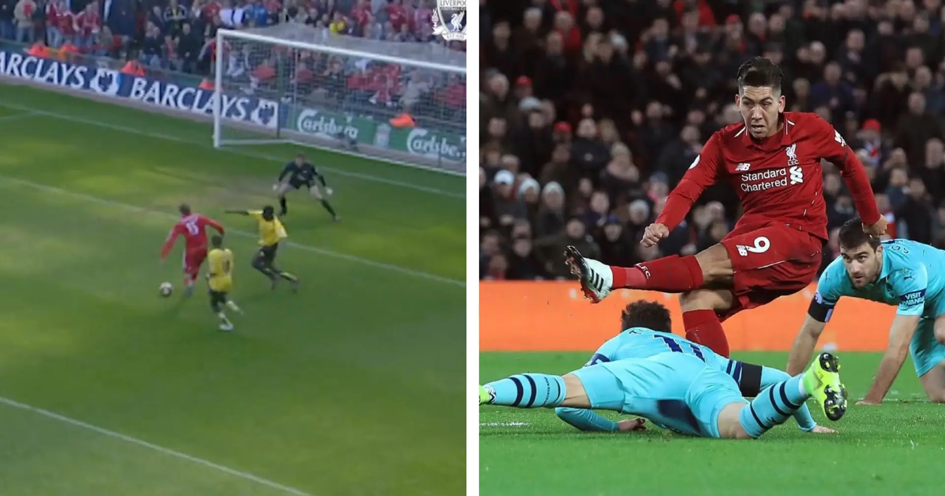 Relive Firmino sitting Arsenal down, Crouch's perfect hattrick and more brilliant Liverpool goals vs Gunners (video)