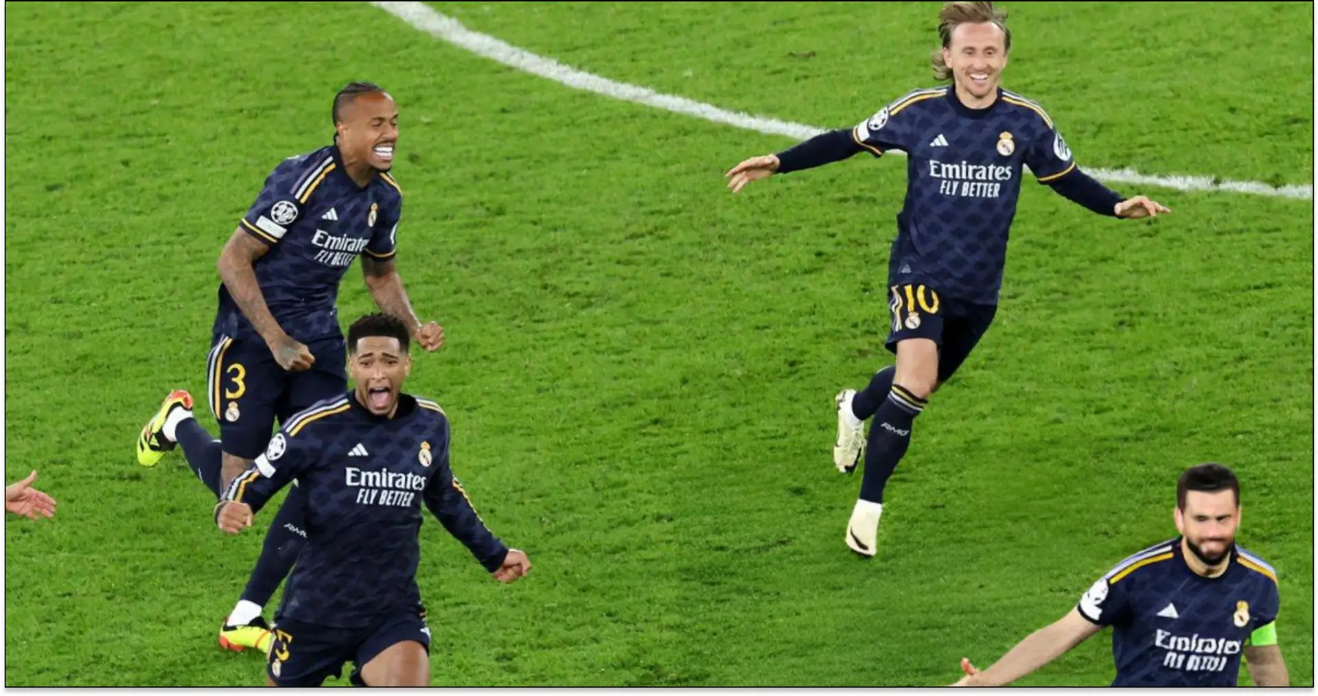 7 meilleures photos des joueurs du Real Madrid célébrant follement leur victoire à l'Etihad