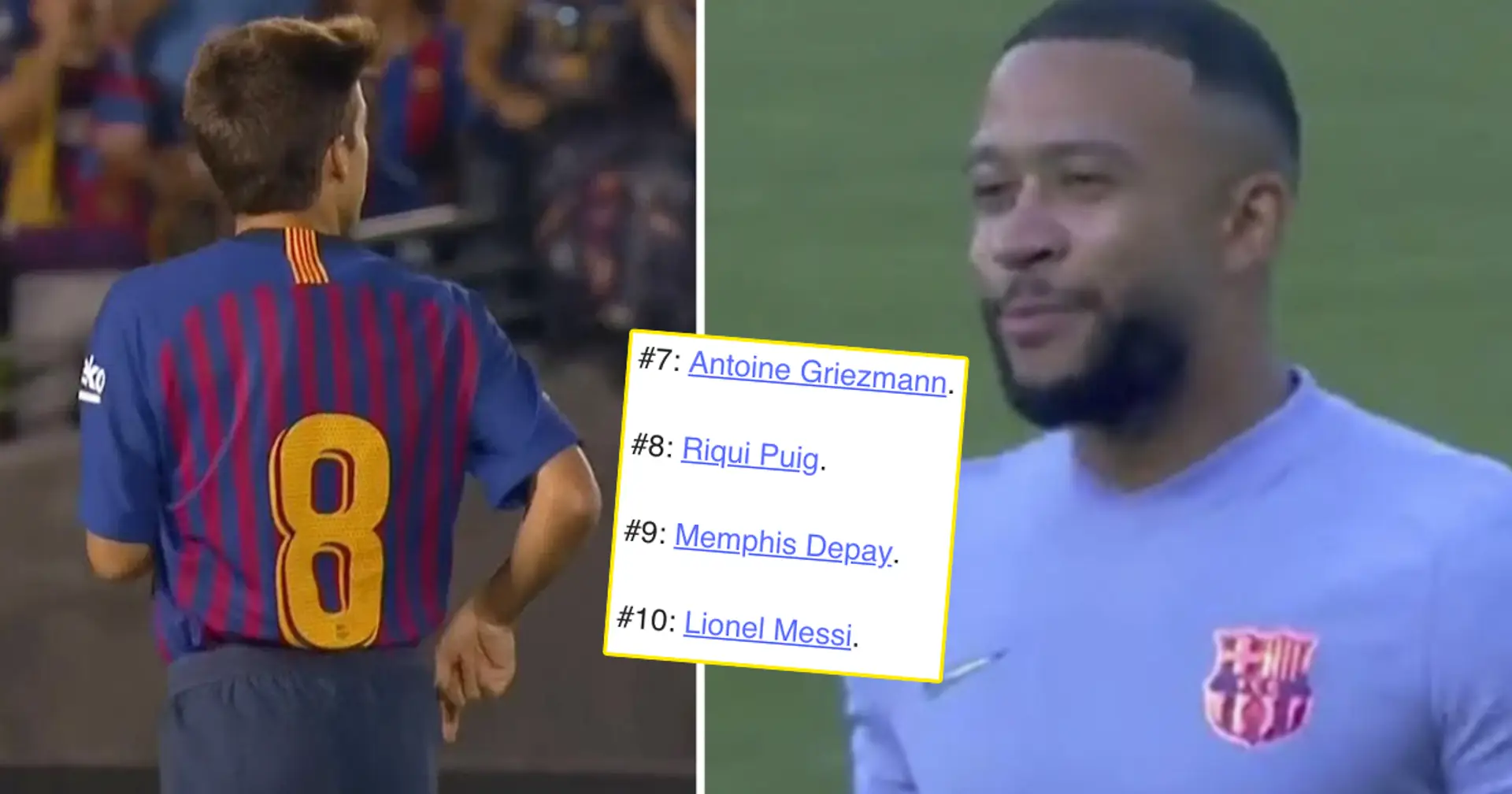 Puig new no. 8 and more: How Barca's jersey numbers could be distributed amid Pjanic-Coutinho exit