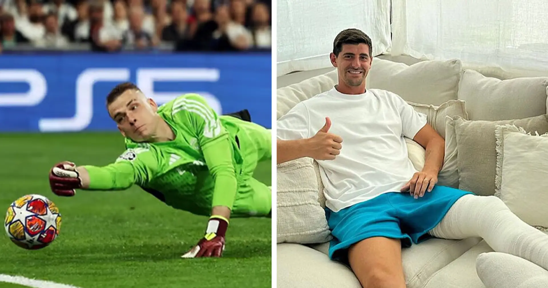 "It's harder than it seems": Thibaut Courtois comments on Andriy Lunin’s mistake in the match against Man City