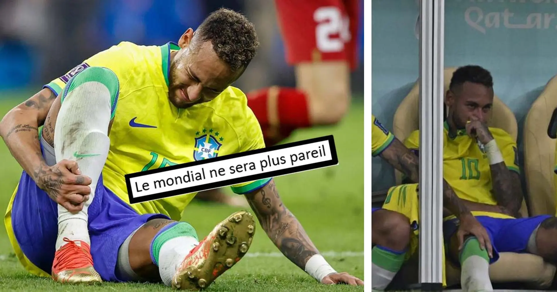 "Tu te relèveras toujours", les fans témoignent leur soutien à Neymar après sa blessure 