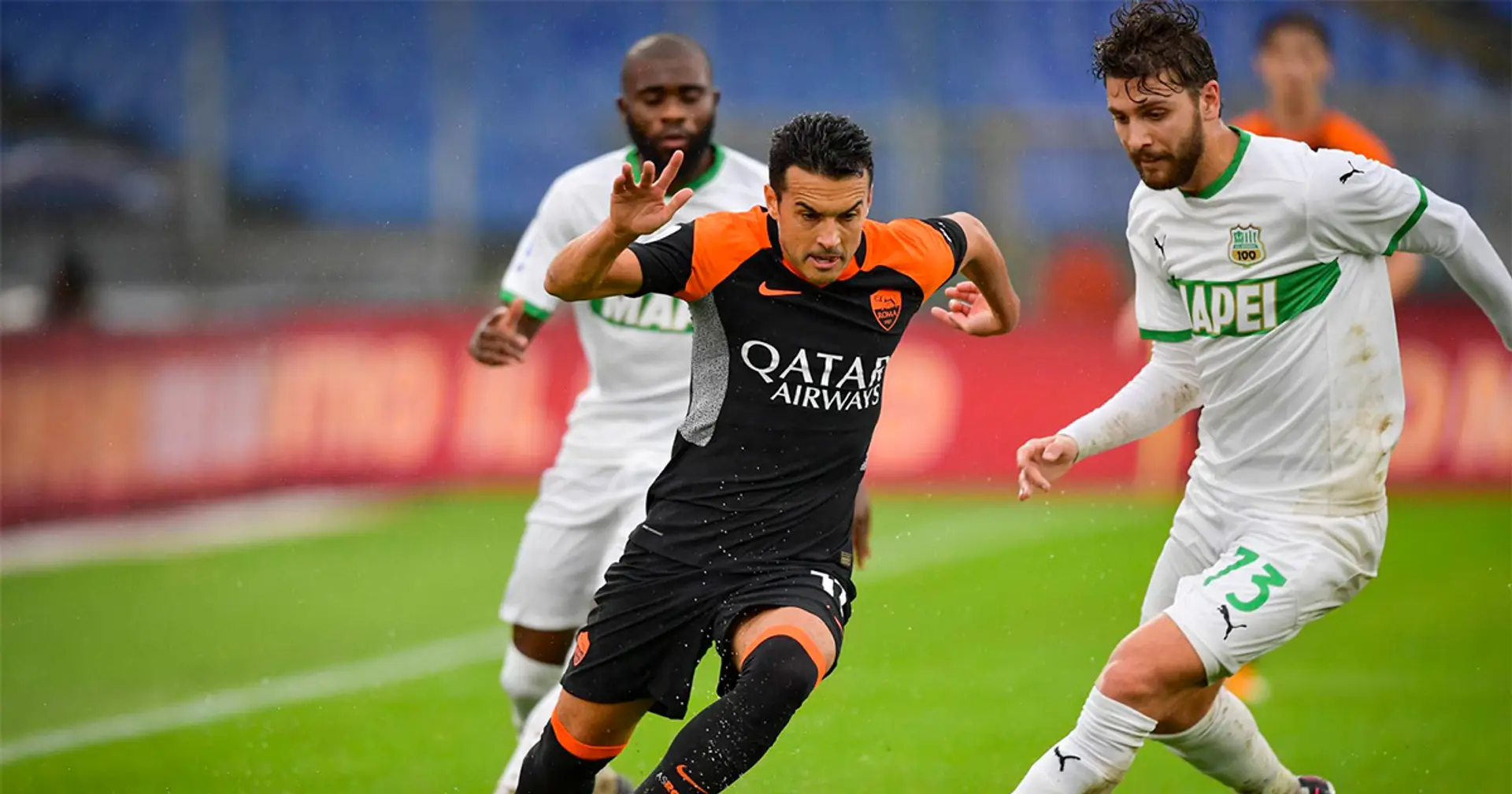 HT | 0-0 all'intervallo tra Roma e Sassuolo: il VAR annulla un gol a Mkhitaryan, Pedro espulso per doppio giallo