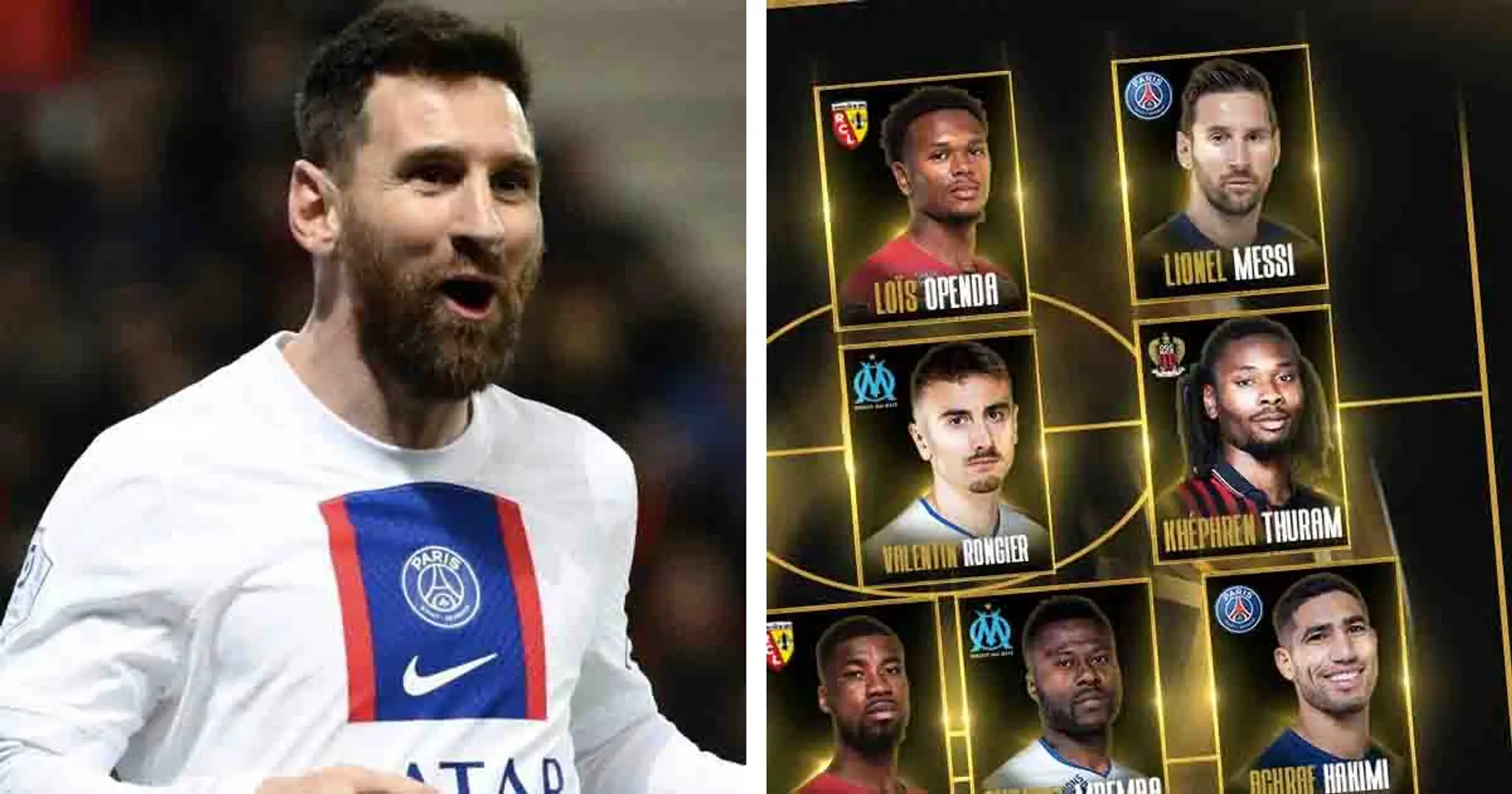 Leo Messi makes it into Ligue 1 Team of the Season despite boos