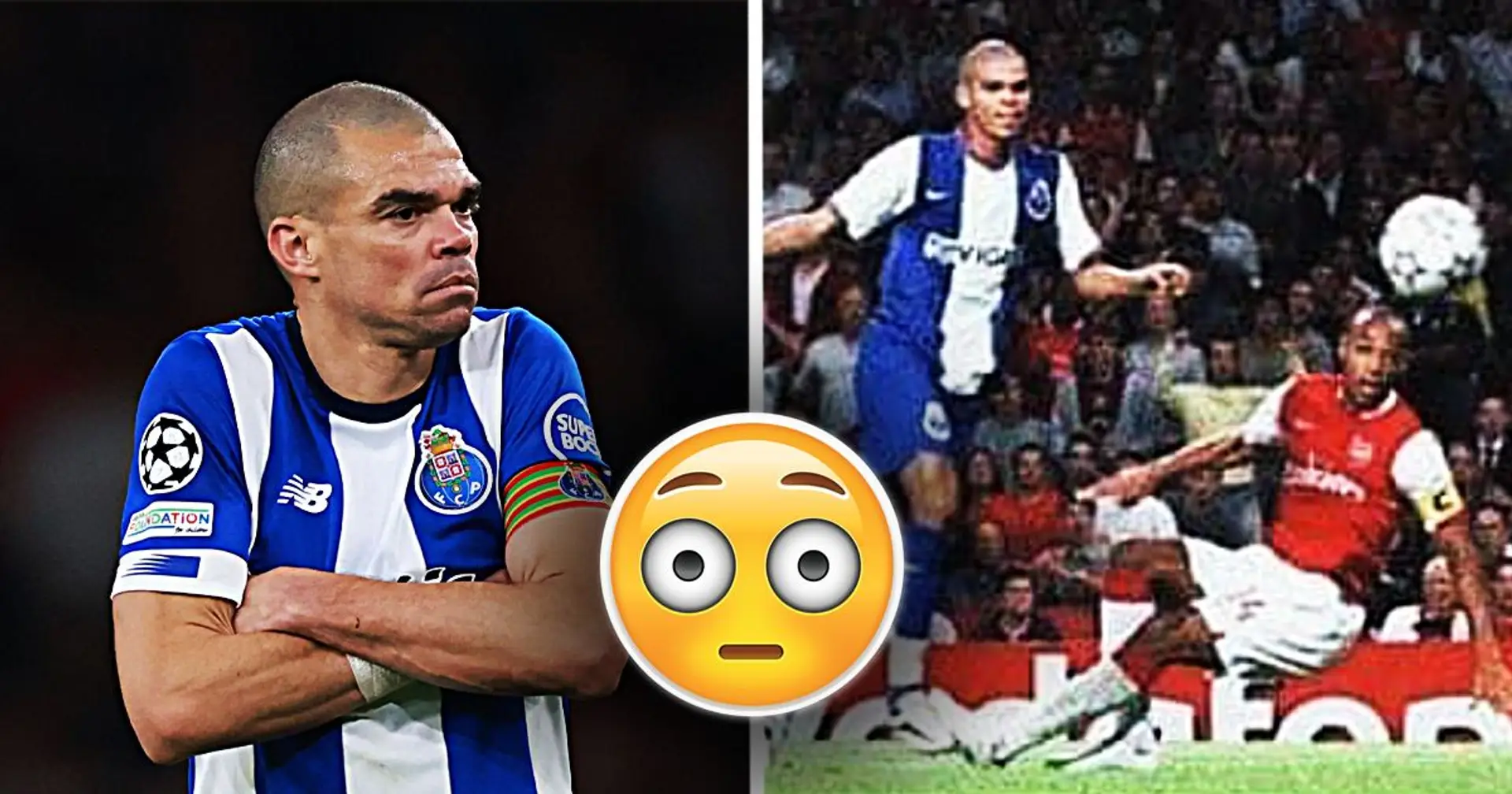 Was für ein Zufall: Das Foto von Pepe im Spiel gegen Arsenal wurde 18 Jahre später wiederholt!