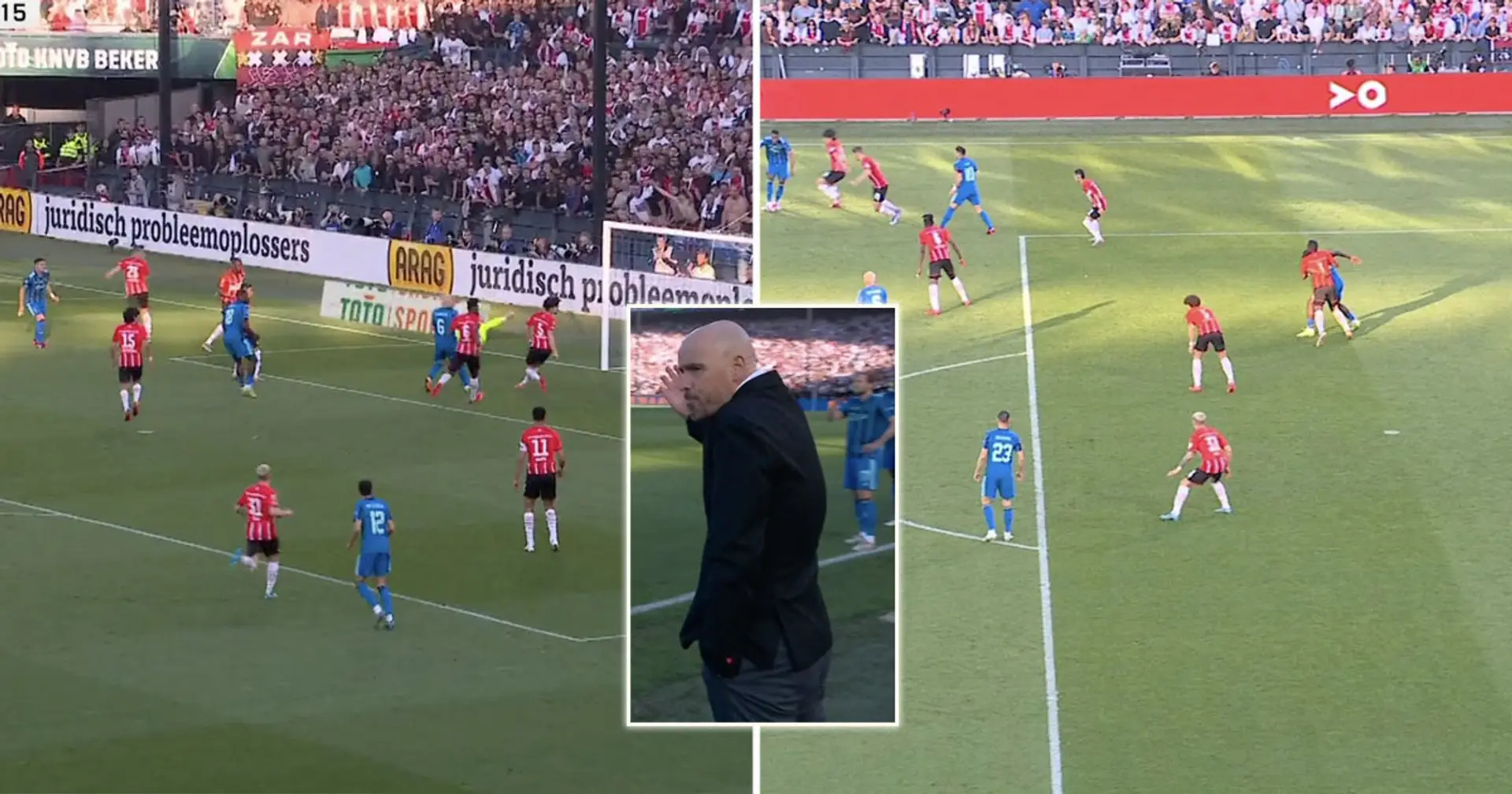 Ten Hag's Ajax lose Dutch FA Cup final to PSV - concede twice in 90 seconds and have 2 goals ruled out