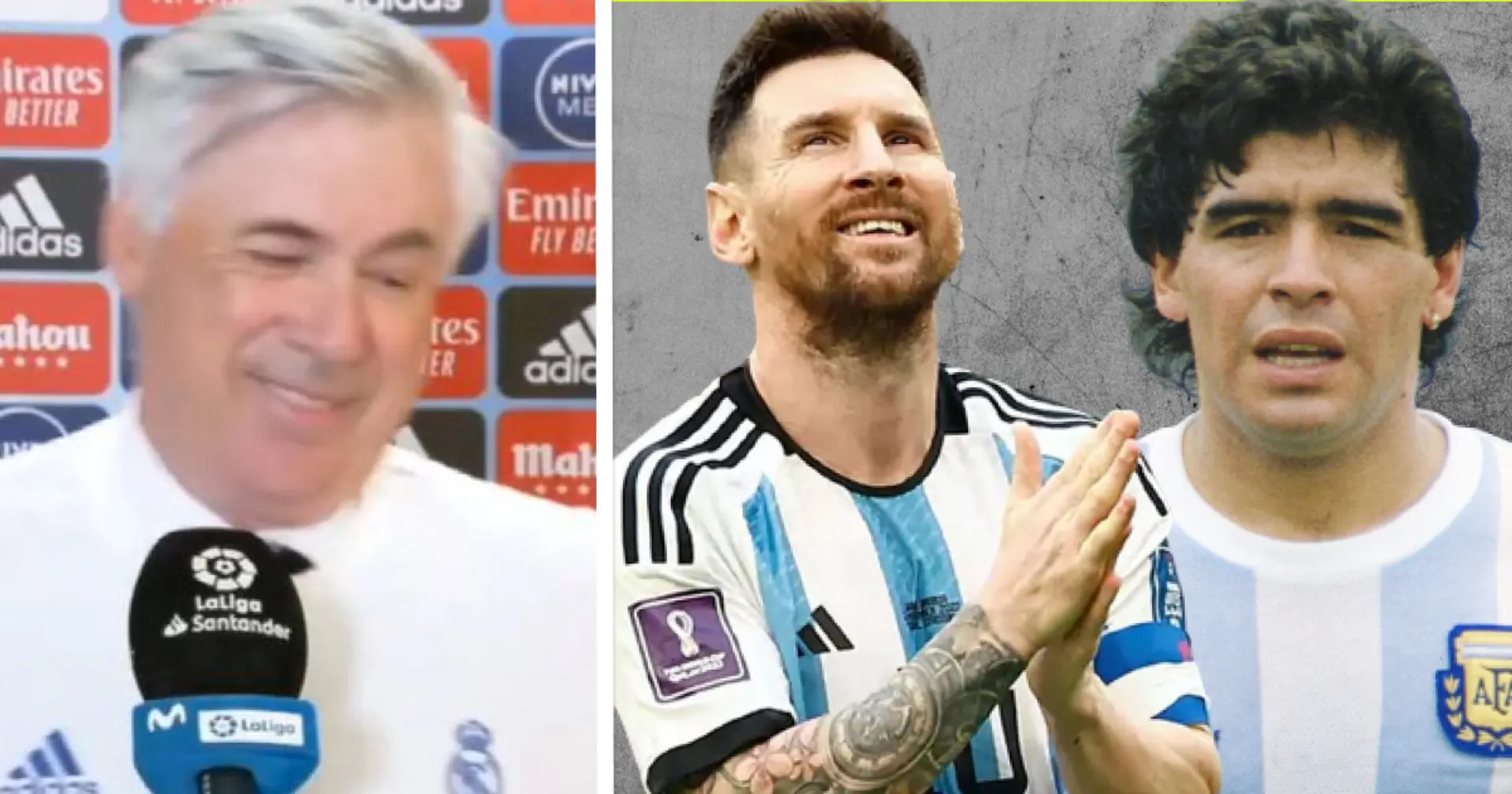 "Quel genre de question est-ce?": Ancelotti a été invité à choisir entre Maradona et Messi