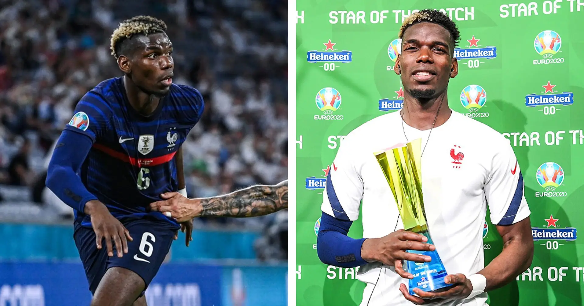 Paul Pogba named Man of the Match in France vs Germany: best stats from his brilliant display