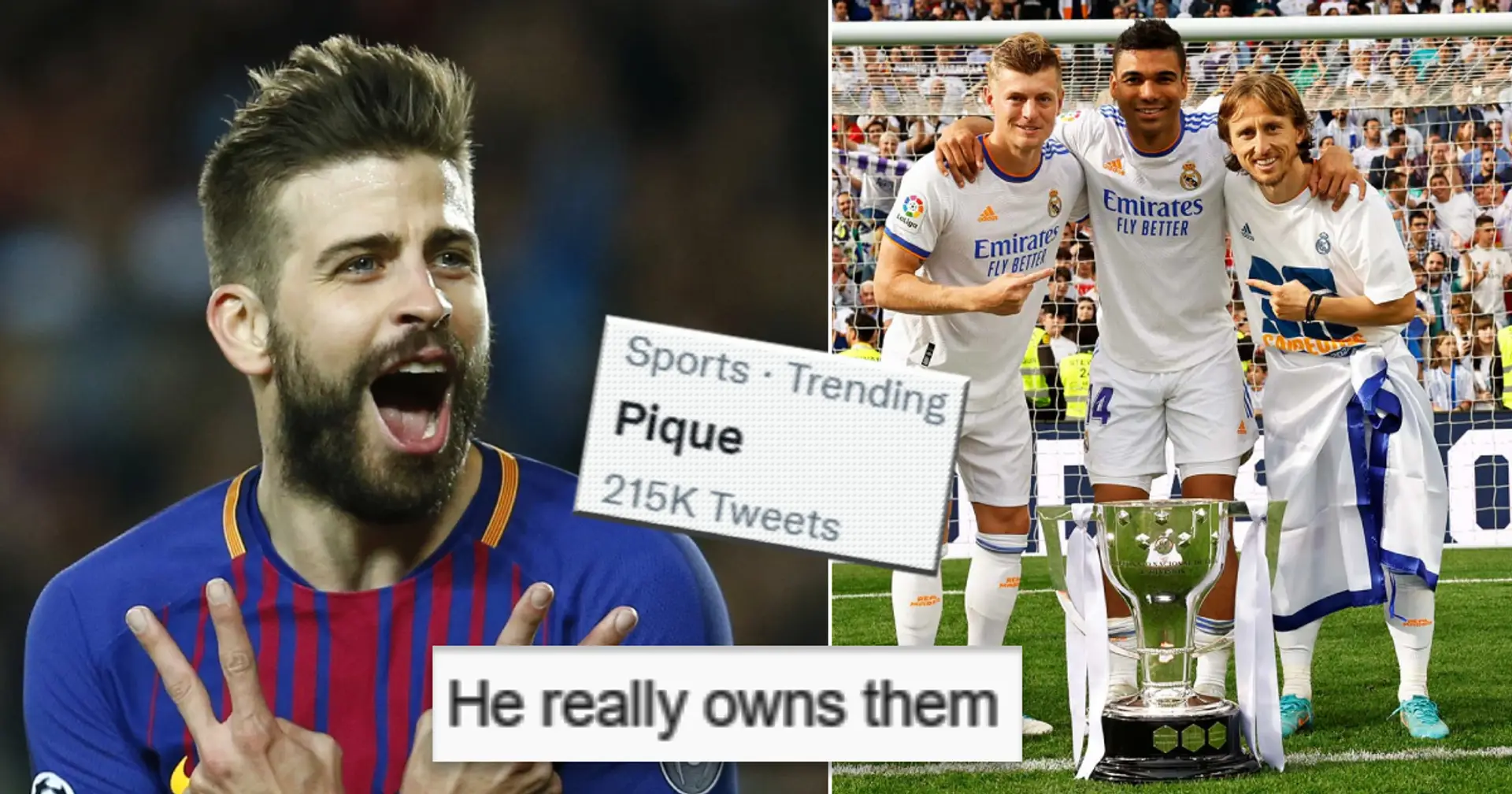 Pourquoi Piqué est-il à la mode sur Twitter et comment est-il lié à la victoire de Madrid en Liga? Explication