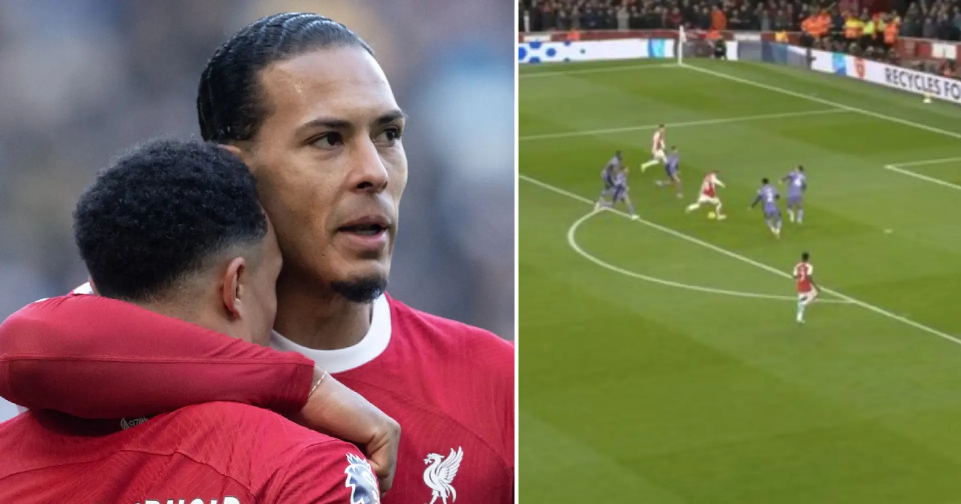 'Safe to say we haven't started yet': fans react as Van Dijk bails Trent out with a vital block