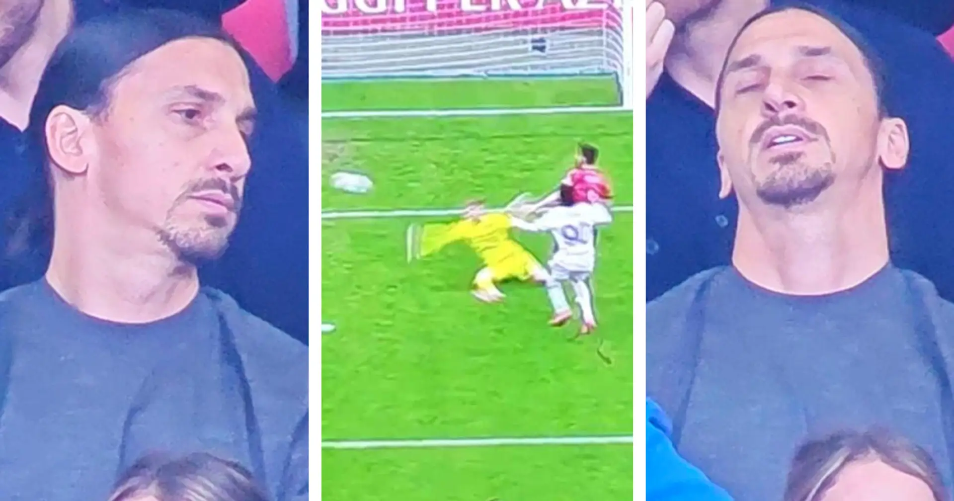 Errore clamoroso di Giroud, la reazione di Ibrahimovic in tribuna è virale: il 9 del Milan si fa perdonare subito