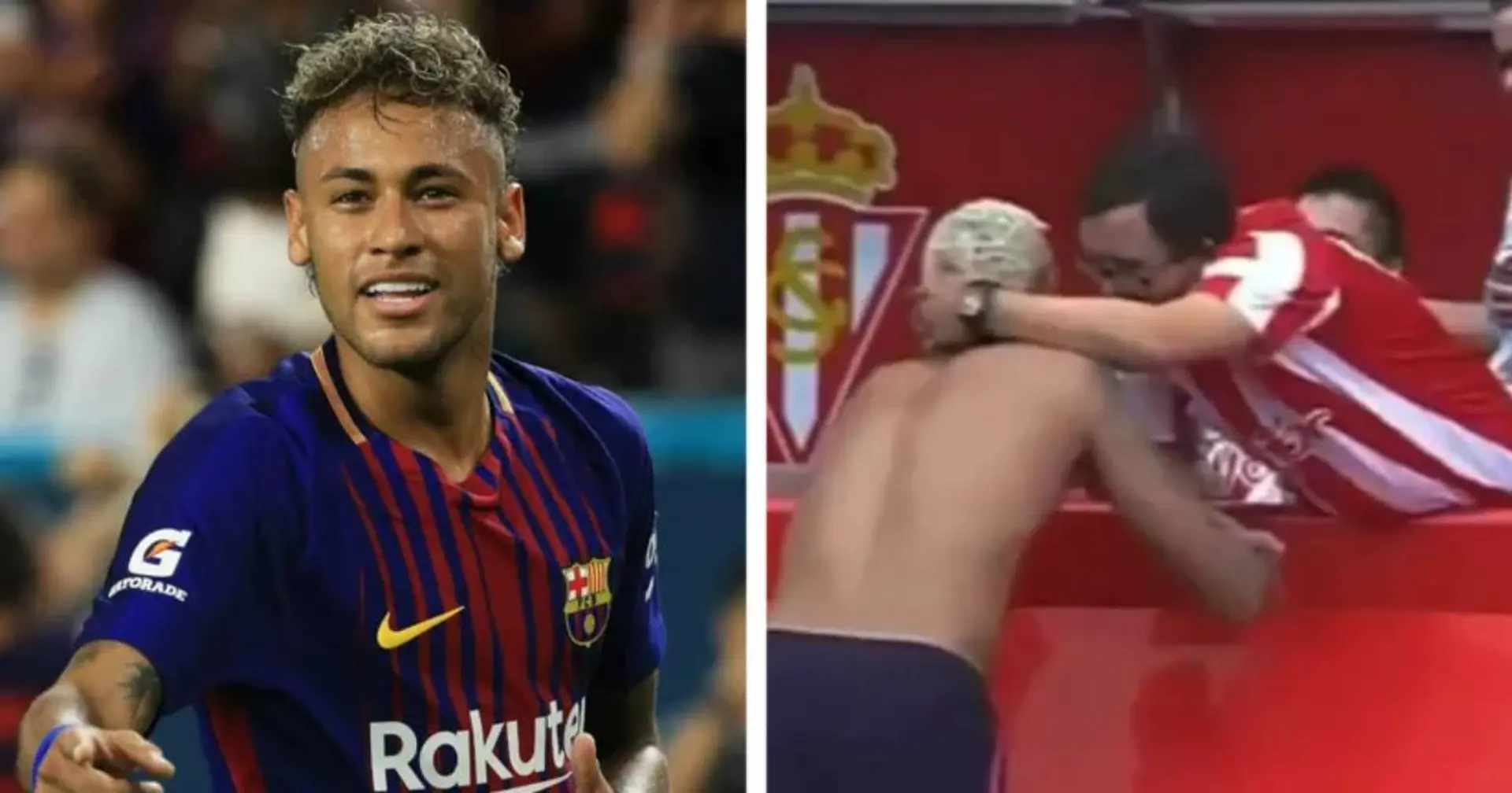 Cómo Neymar hizo feliz a un fan del equipo rival pese al 5-0 del Barça