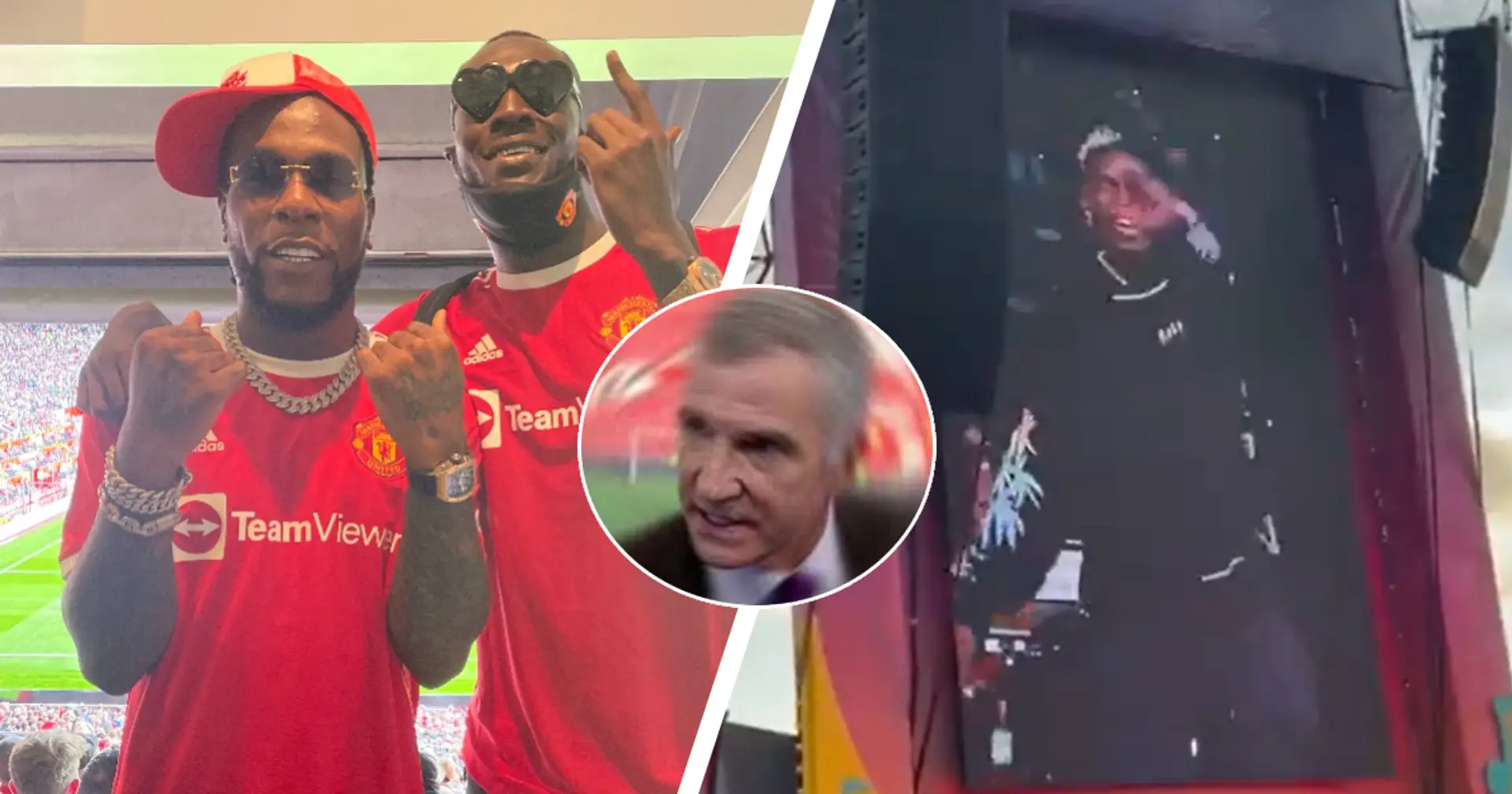 Paul Pogba spotted grooving at Burna Boy concert after Newcastle win - Man United fans can't help bring up Souness