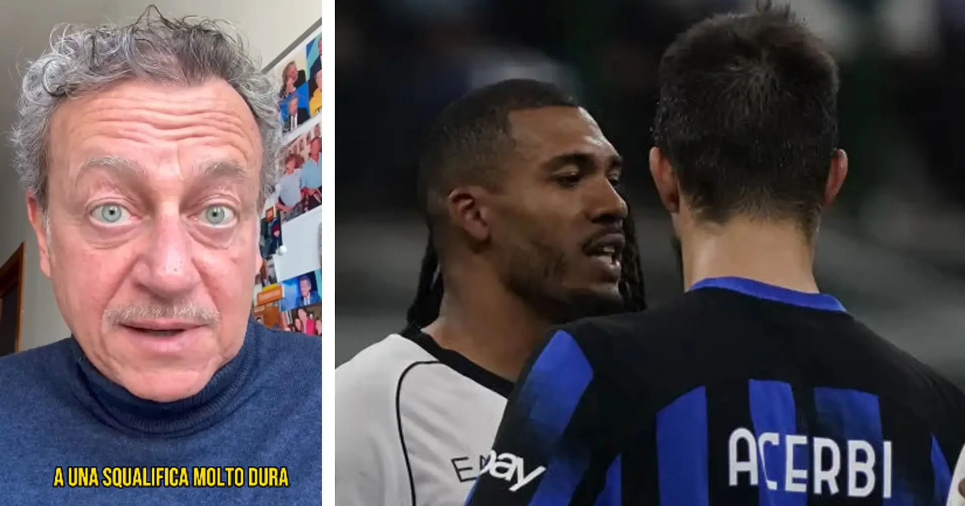 "Basta ipocrisia, Acerbi chieda scusa!": Sabatini boccia Inter e FIGC, la squalifica è l'unica soluzione