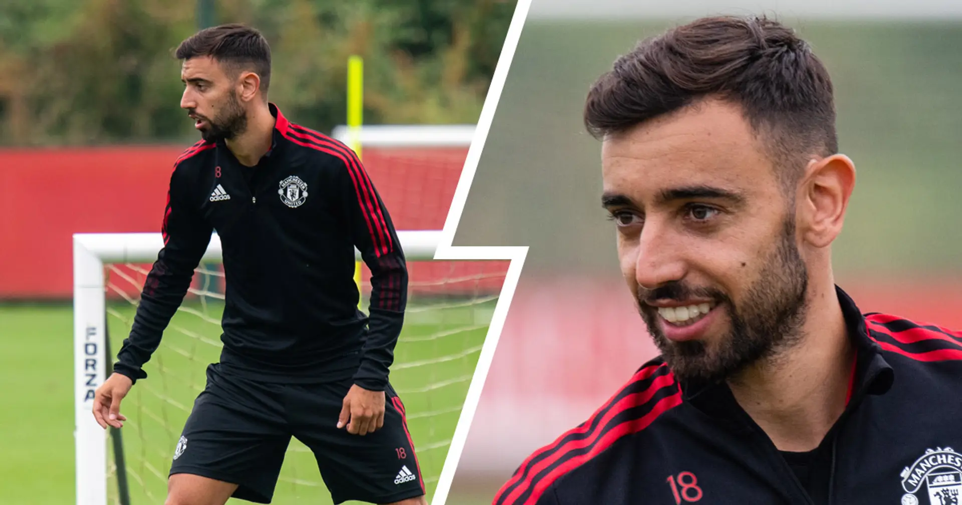 'Fully charged' Bruno Fernandes returns to Man United training