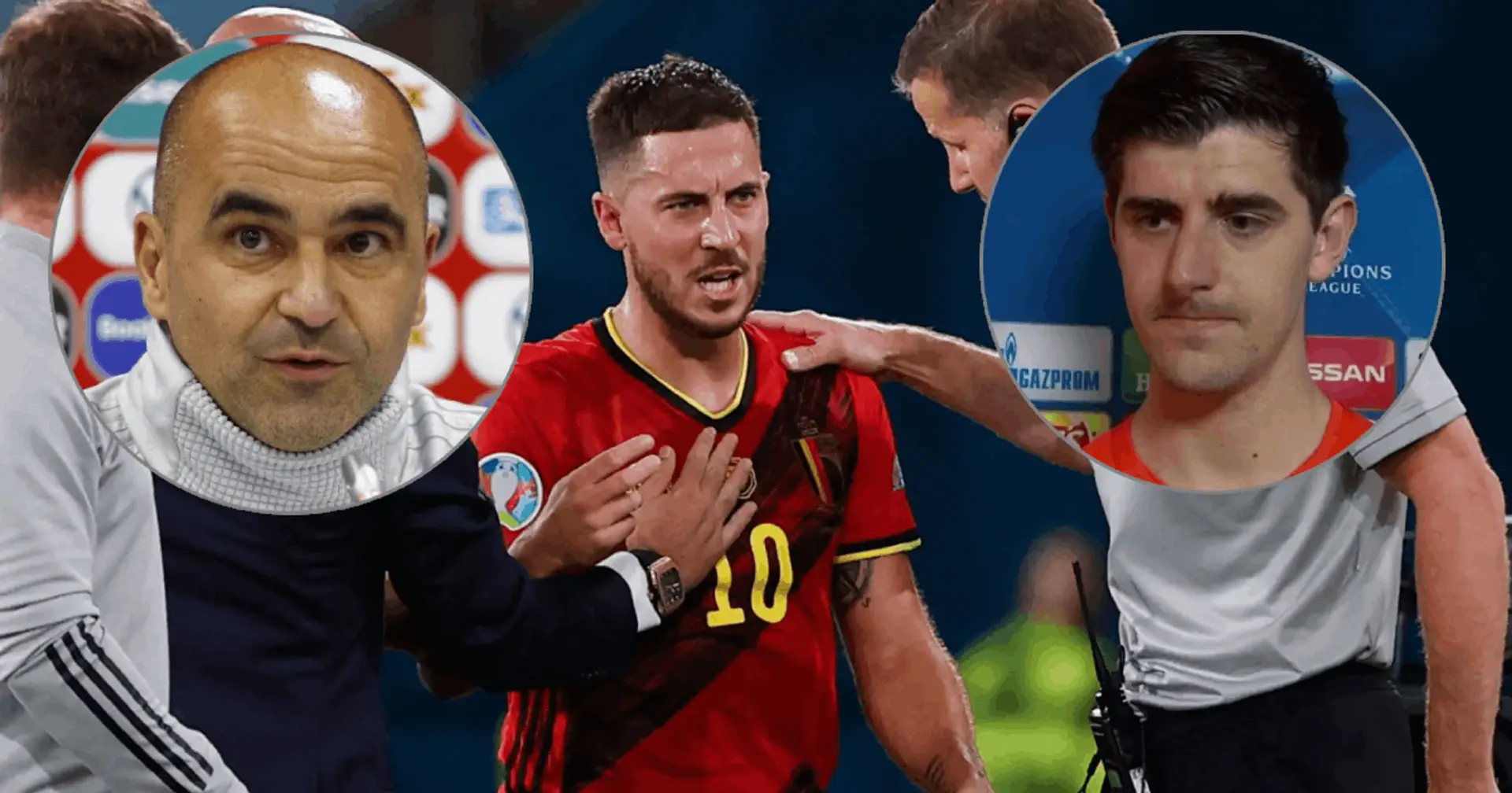 Belgium boss and Thibaut Courtois give update on Eden Hazard's injury